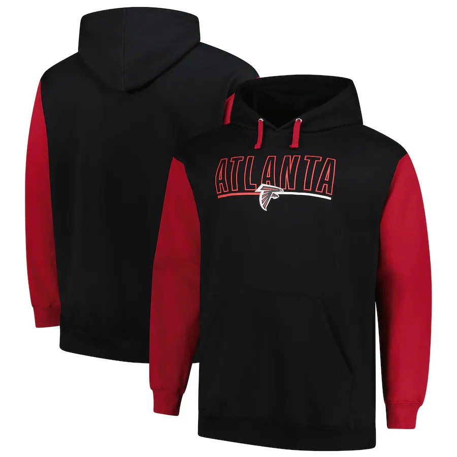 Men Atlanta Falcons black style 23 NFL 2024 hoodie